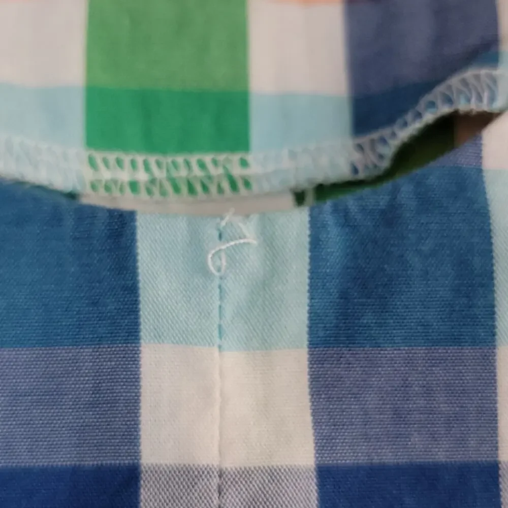 Egg‎ by Susan Lazar Trevor romper plaid cotton 18M